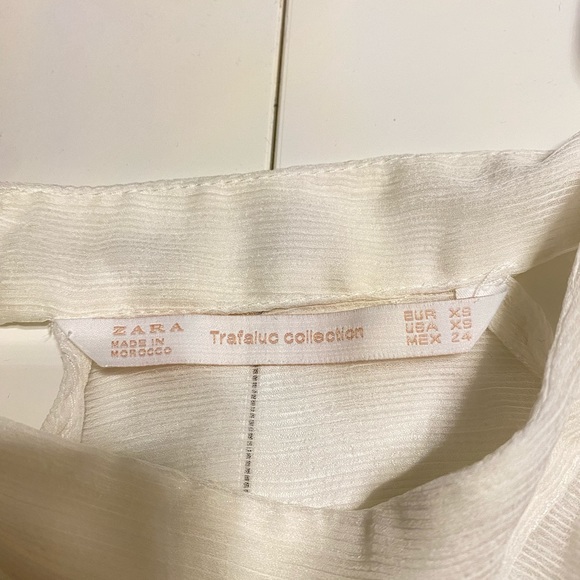 Zara sheer tied tank top - Picture 4 of 6